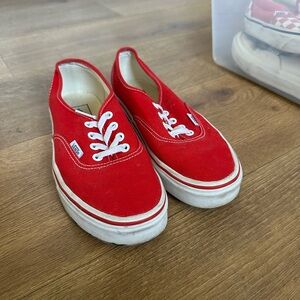 Classic Red Vans Sneakers